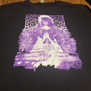 David Bowie Rock Me Labyrinth Black Movie T-Shirt 2XL